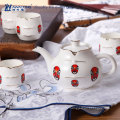 Unique Design chinese Facial Makeup Antique Bone China Tea Set